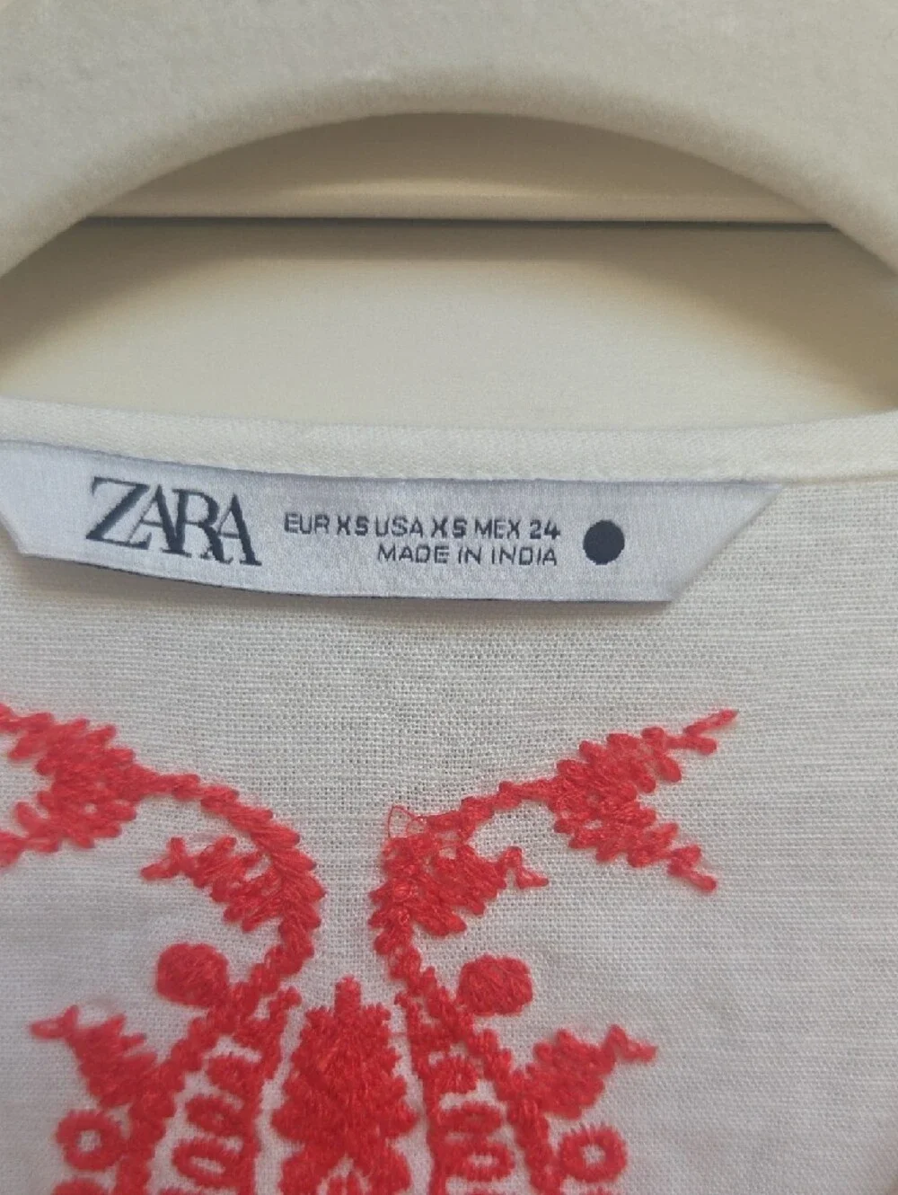 Zara Embroidered Blouse